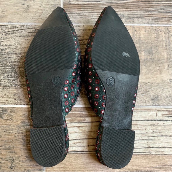 A New Day Pointed Mules w/Red Rose - Picture 7 of 8